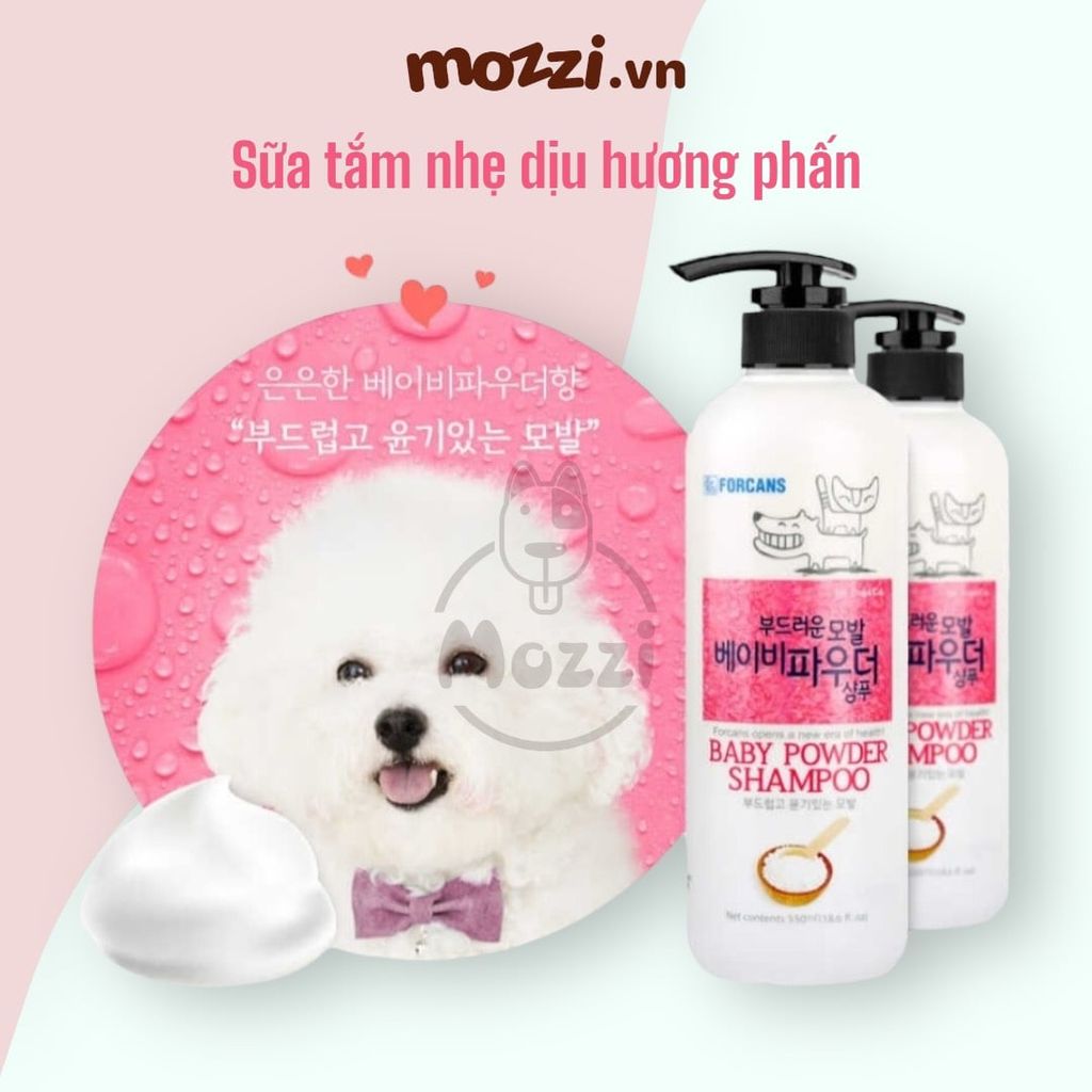 Sữa tắm Forcans Hàn Quốc cho chó mèo