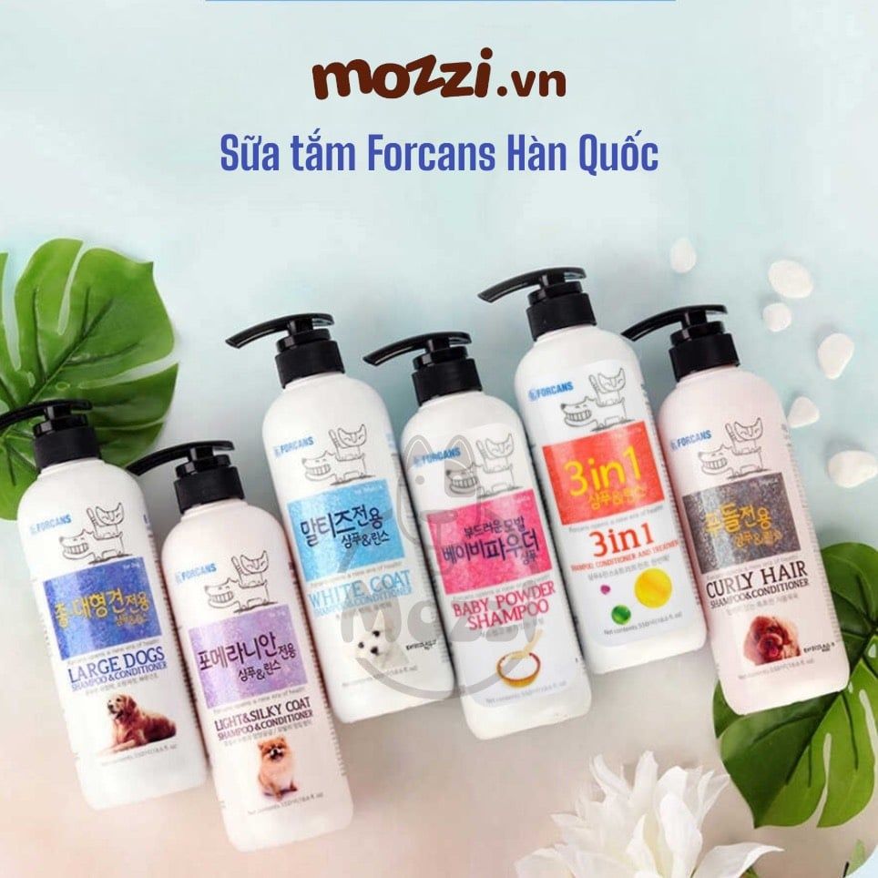 Sữa tắm Forcans Hàn Quốc cho chó mèo