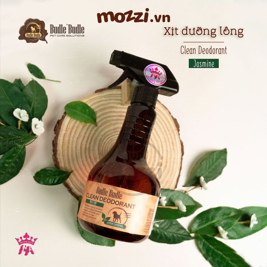 Xịt khử mùi dưỡng lông Budle’Budle hương thảo mộc Chai 530ml cho chó mèo