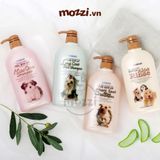  Sữa tắm Forcans Hàn Quốc Nha đam Chai 750ml cho chó lông ngắn, lông dài, chó con nhạy cảm 
