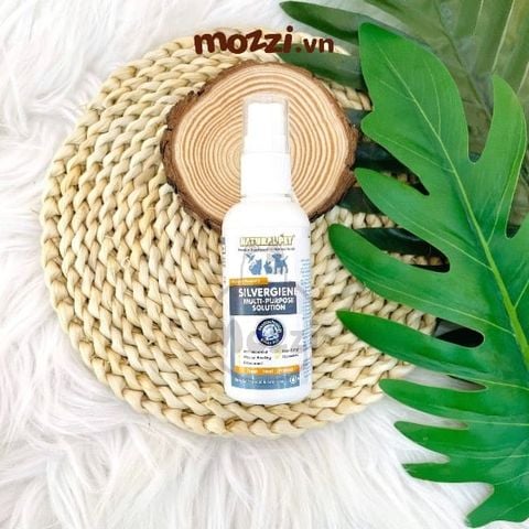  Chai xịt mau lành vết thương ngoài da Nano Silvergiene giảm hôi miệng viêm nha chu cho chó mèo Chai 60ml 