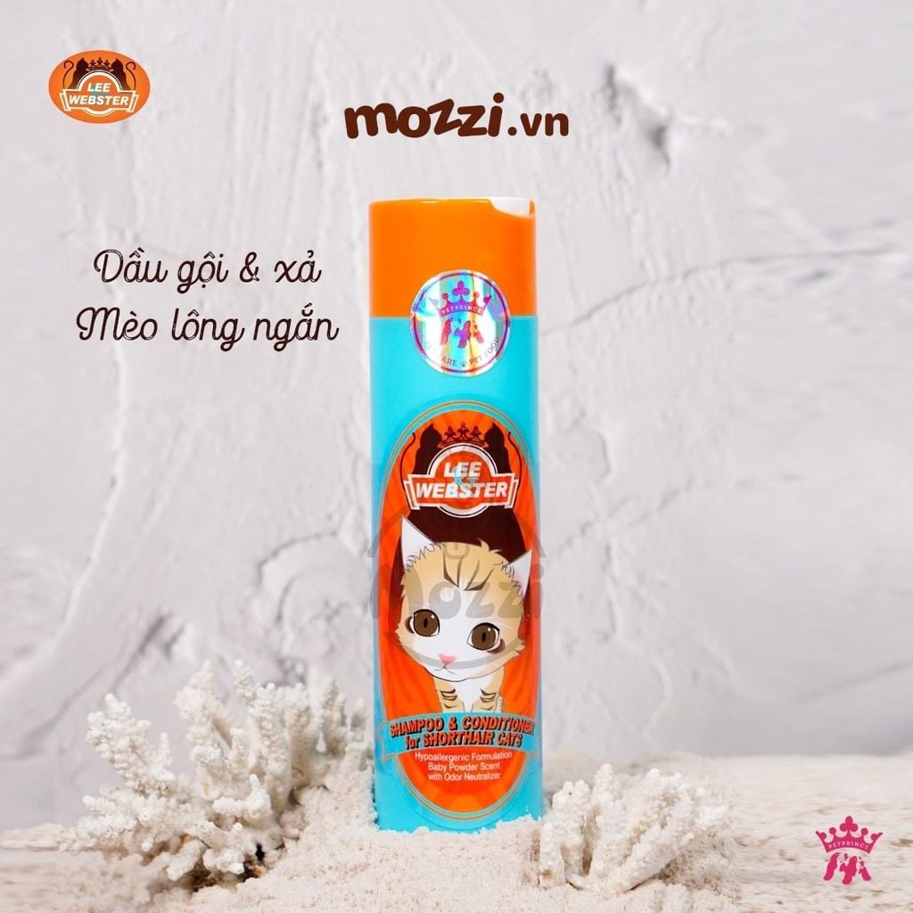 Sữa tắm Lee&Wester Hàn Quốc Tắm xả dành cho mèo Lee Webster Chai 280g