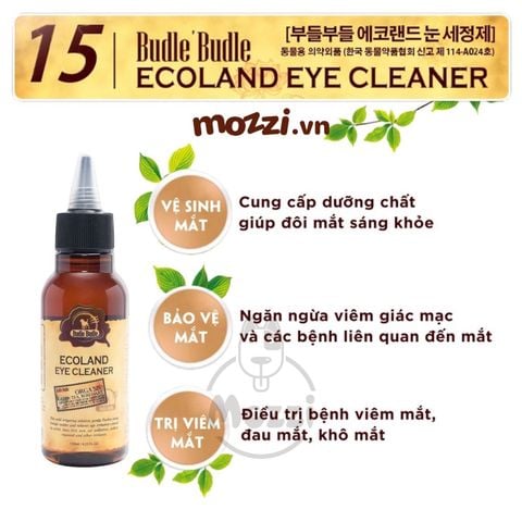  Dung dịch nhỏ mắt Budle'Budle Chai 120ml cho chó 
