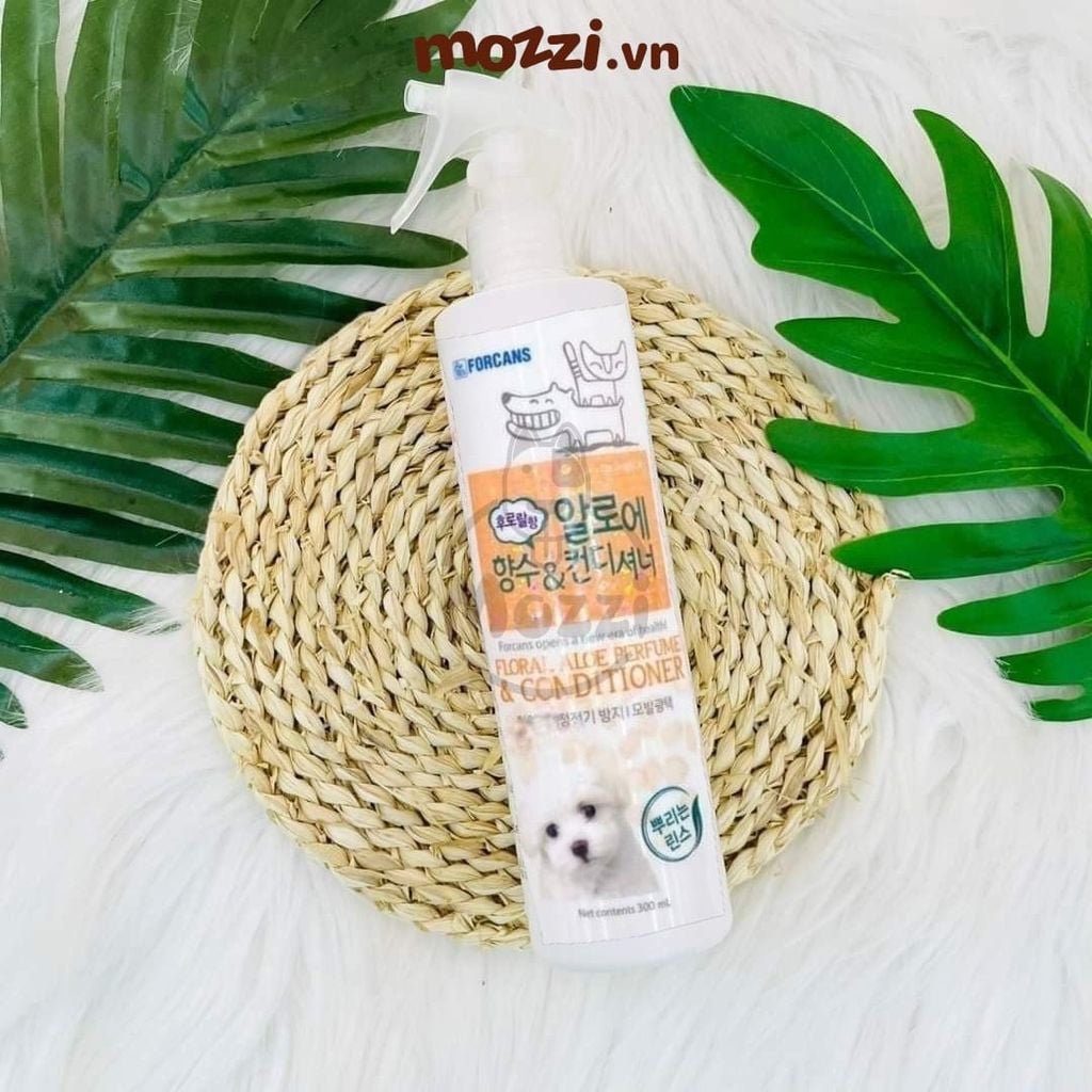 Nước hoa Forcans dưỡng lông khử mùi Hàn Quốc cho chó mèo