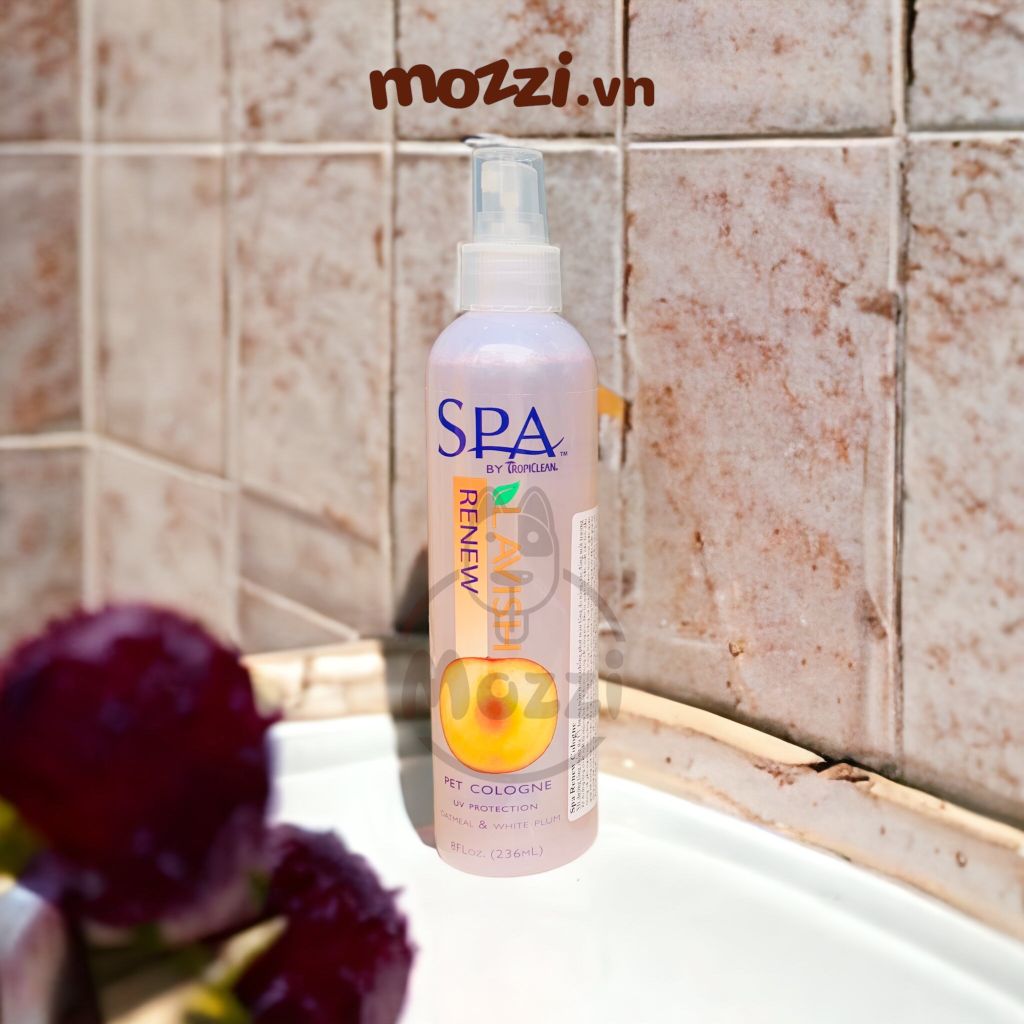 Nước hoa SPA Tropiclean dưỡng lông cho chó mèo Chai 236ml