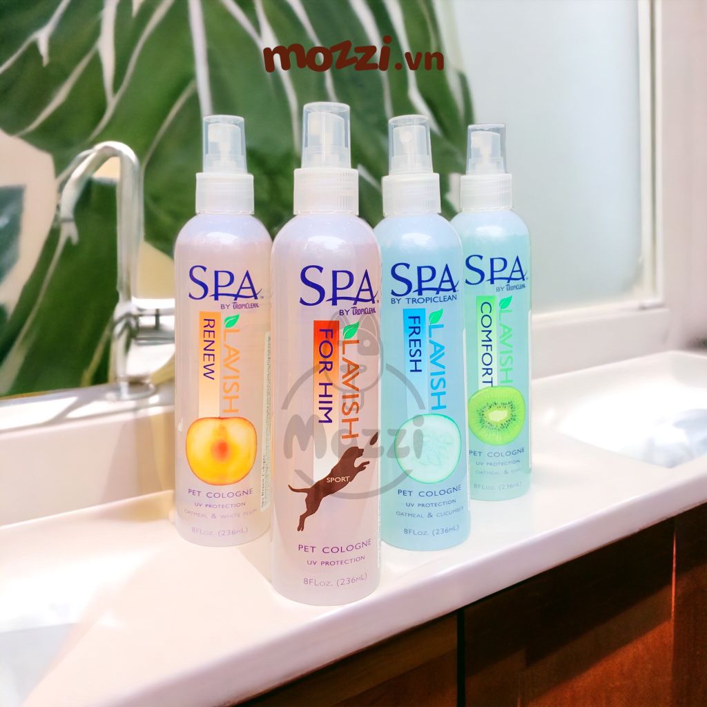 Nước hoa SPA Tropiclean dưỡng lông cho chó mèo Chai 236ml