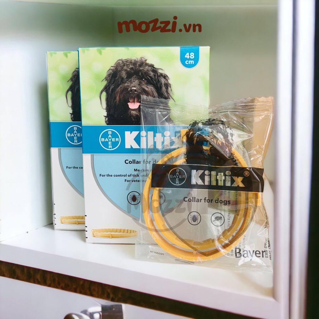 Vòng cổ phòng ngừa ve Kiltix Collar Large Bayer cho chó
