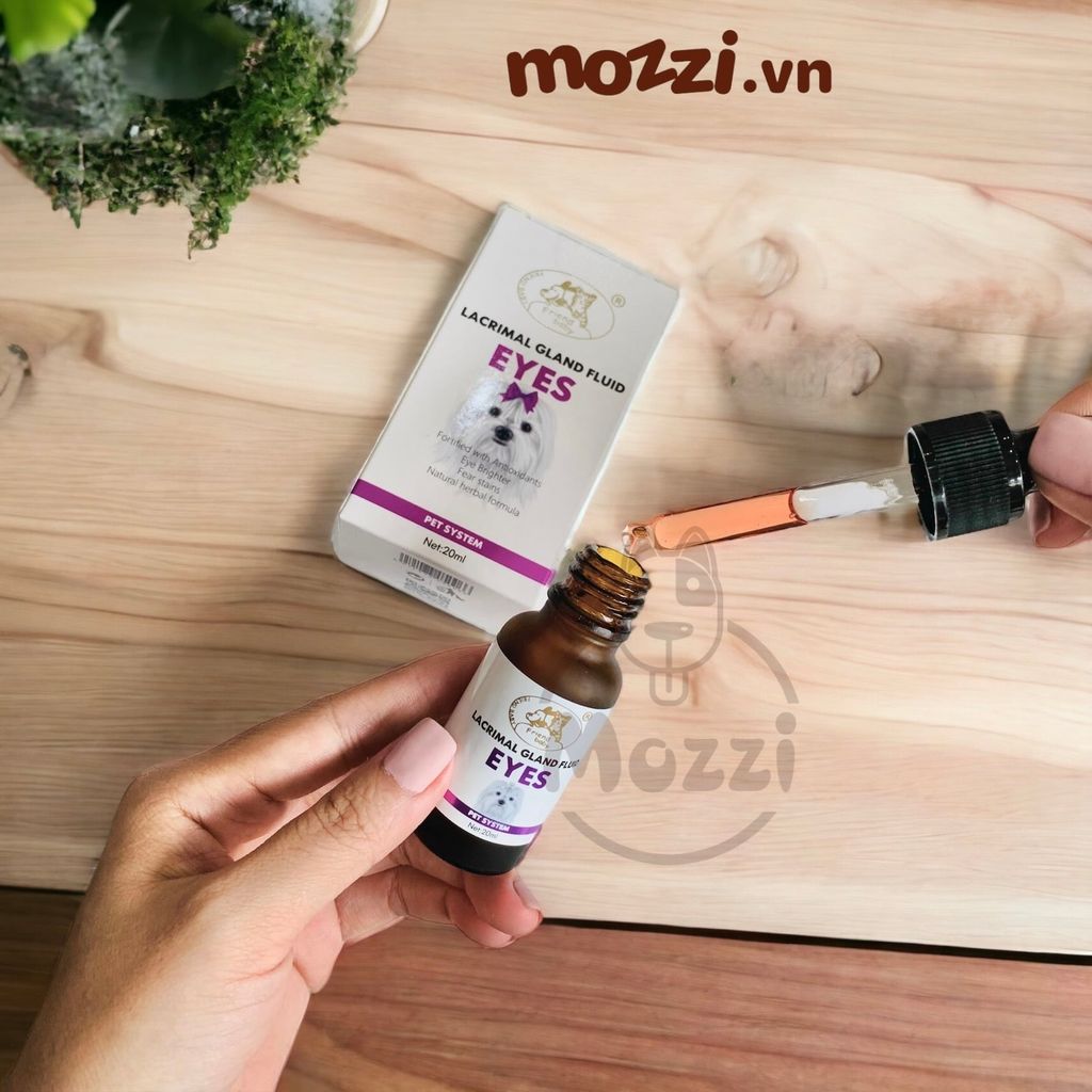 Siro uống chống chảy nước mắt Crimal Gland Fluid Eye Lọ 20ml cho chó mèo