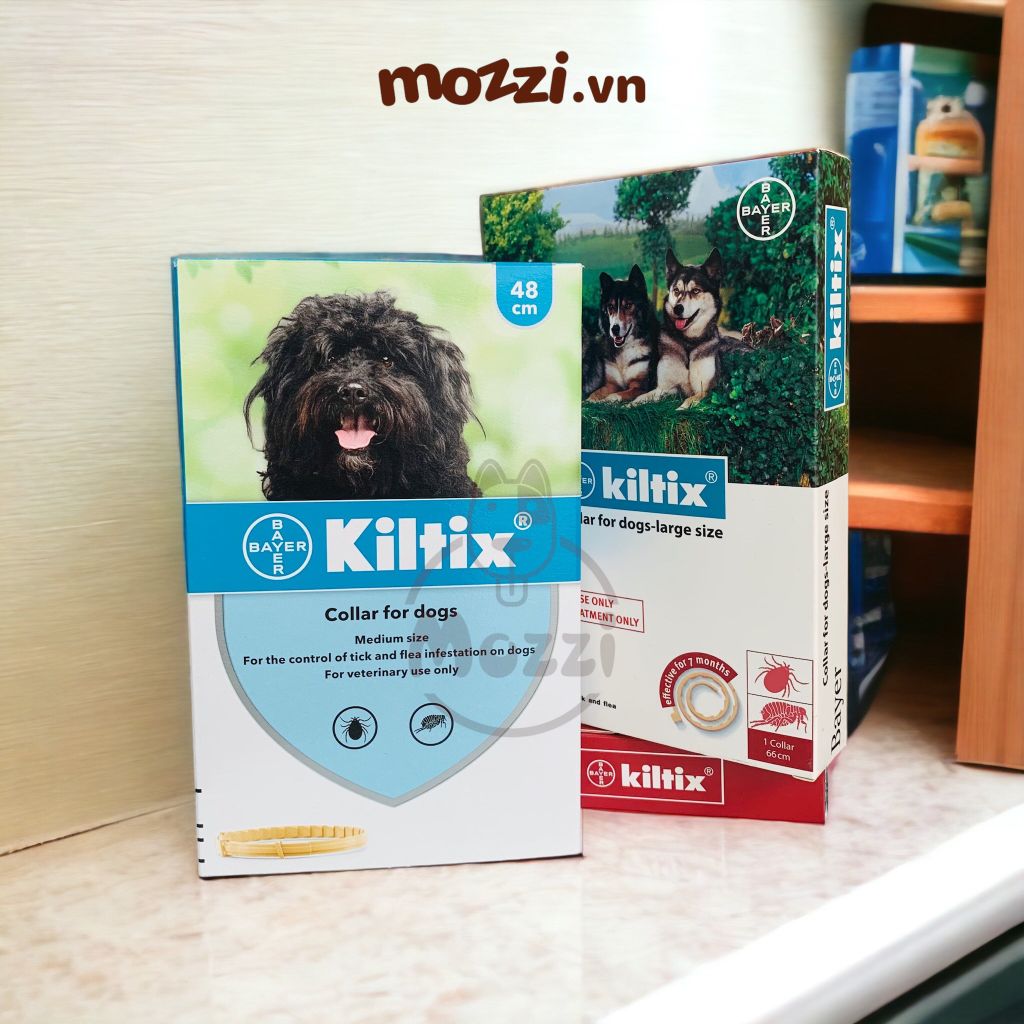 Vòng cổ phòng ngừa ve Kiltix Collar Large Bayer cho chó