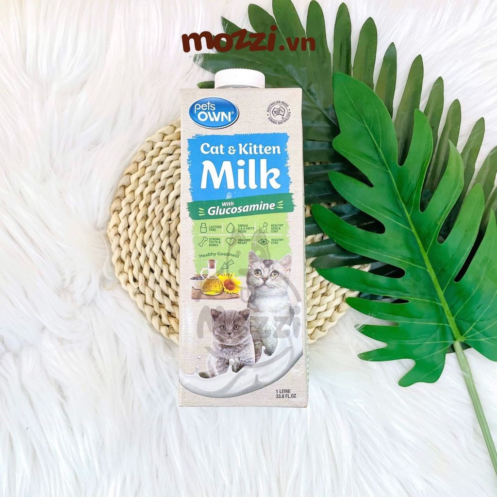 Sữa tươi Úc Pets OWN Hộp 1L với Glucosamine cho chó mèo