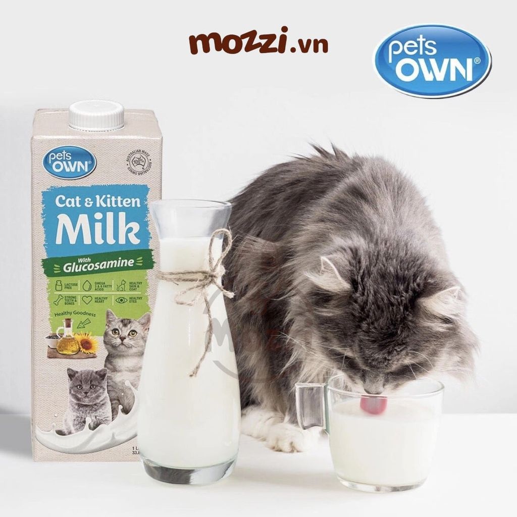 Sữa tươi Úc Pets OWN Hộp 1L với Glucosamine cho chó mèo