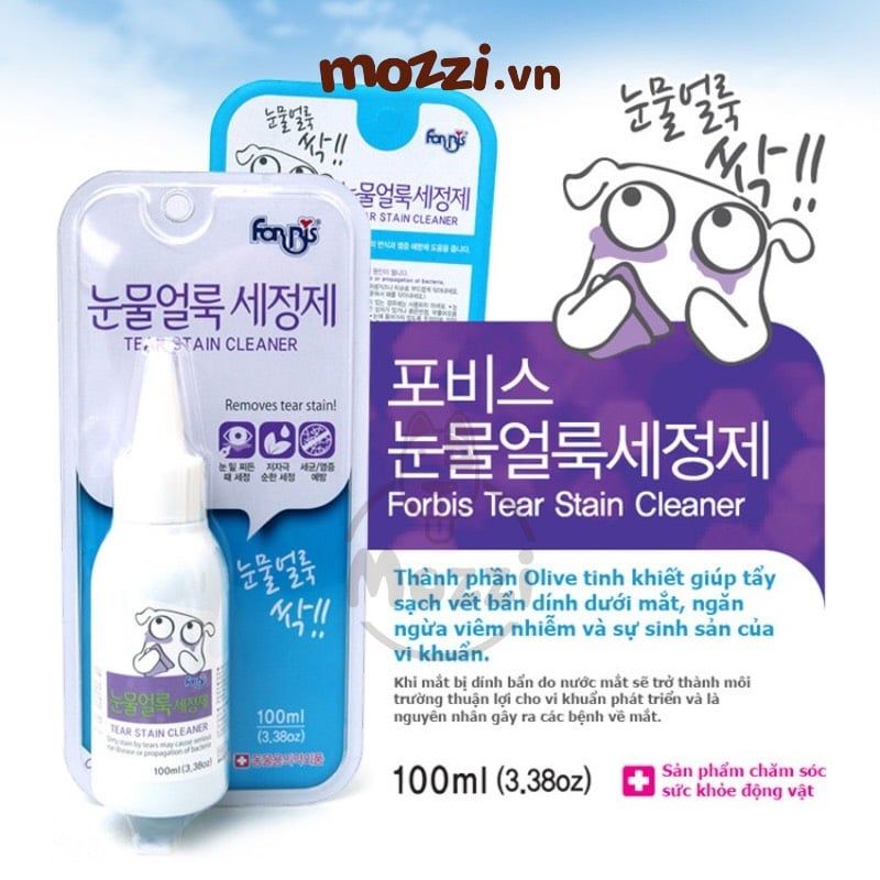 Dung dịch làm sạch mắt Forcans Hàn Quốc Chai 100ml cho chó mèo