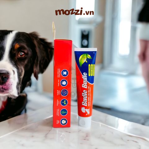  Kem đánh răng khô Budle’Budle cho chó mèo Tuýp 80g 