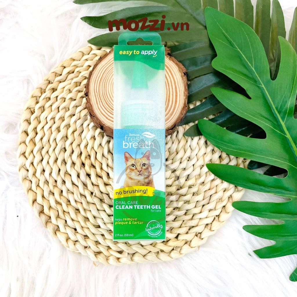 Gel nhỏ sạch răng miệng Tropiclean Fresh Breath Chai 59ml cho chó mèo