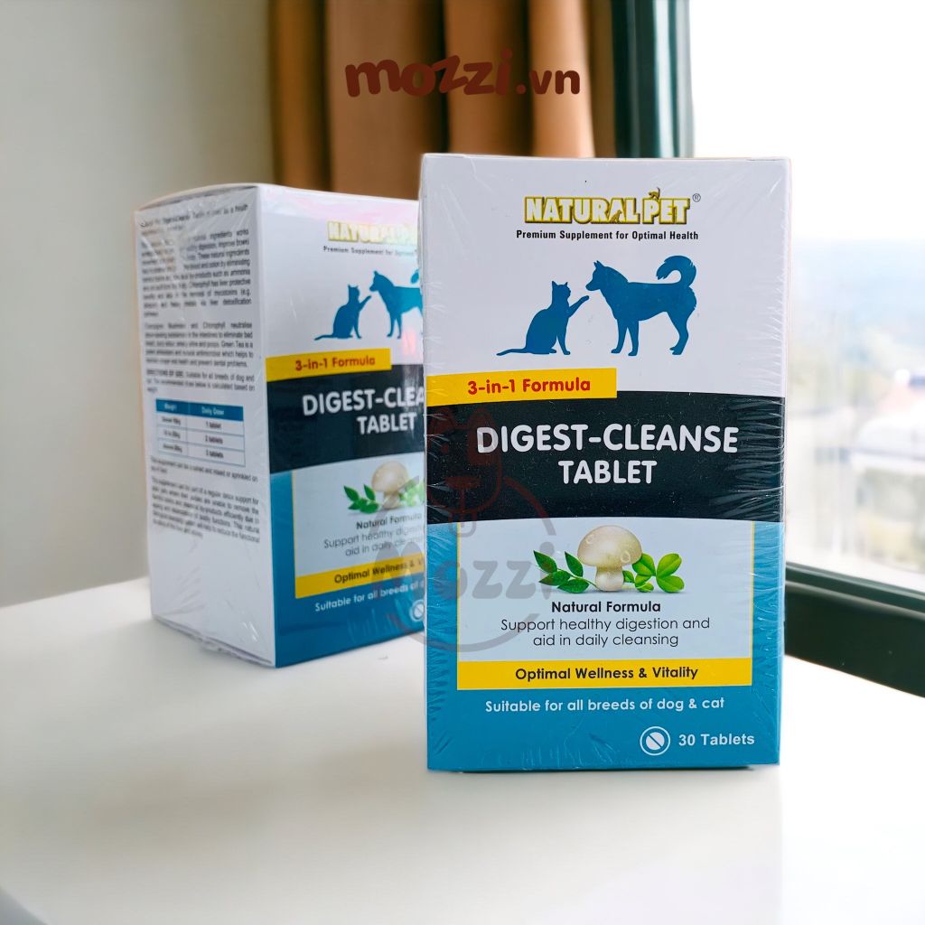 Digest-Cleanse Tablet Viên khử mùi giải độc cho chó mèo