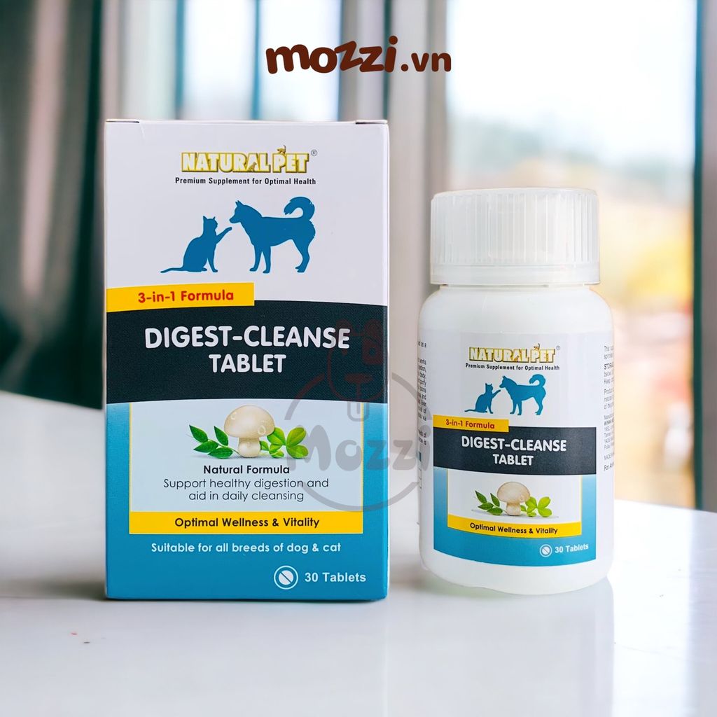 Digest-Cleanse Tablet Viên khử mùi giải độc cho chó mèo