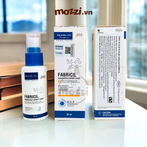  Xịt ngứa mưng mủ Fabricil Alkin Chai 50ml cho chó mèo 