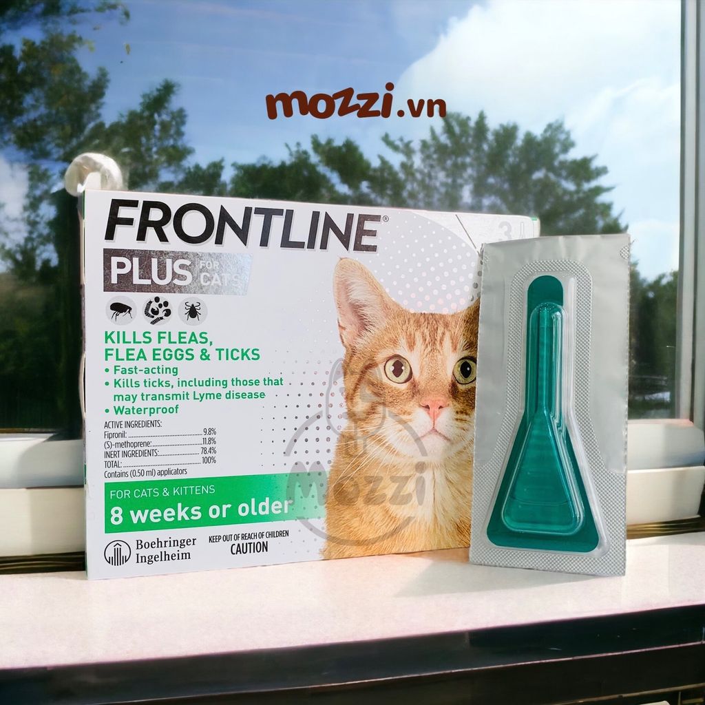 Nhỏ gáy ve rận bọ chét Frontline Plus cho mèo