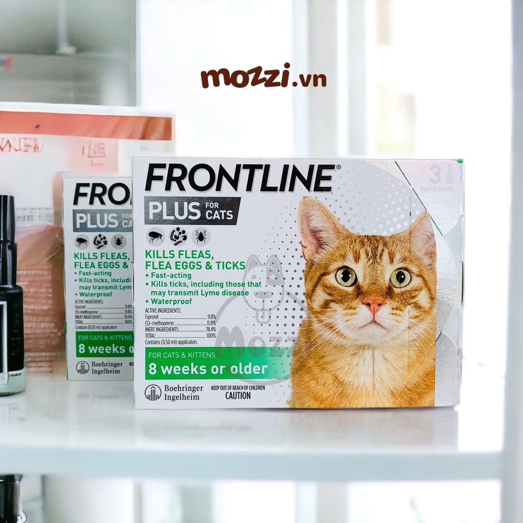 Nhỏ gáy ve rận bọ chét Frontline Plus cho mèo