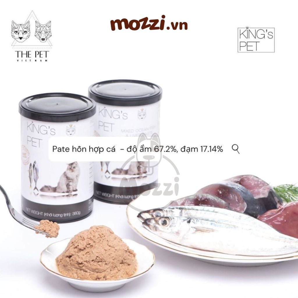 Pate cho chó mèo King’s Pet Lon 380gr