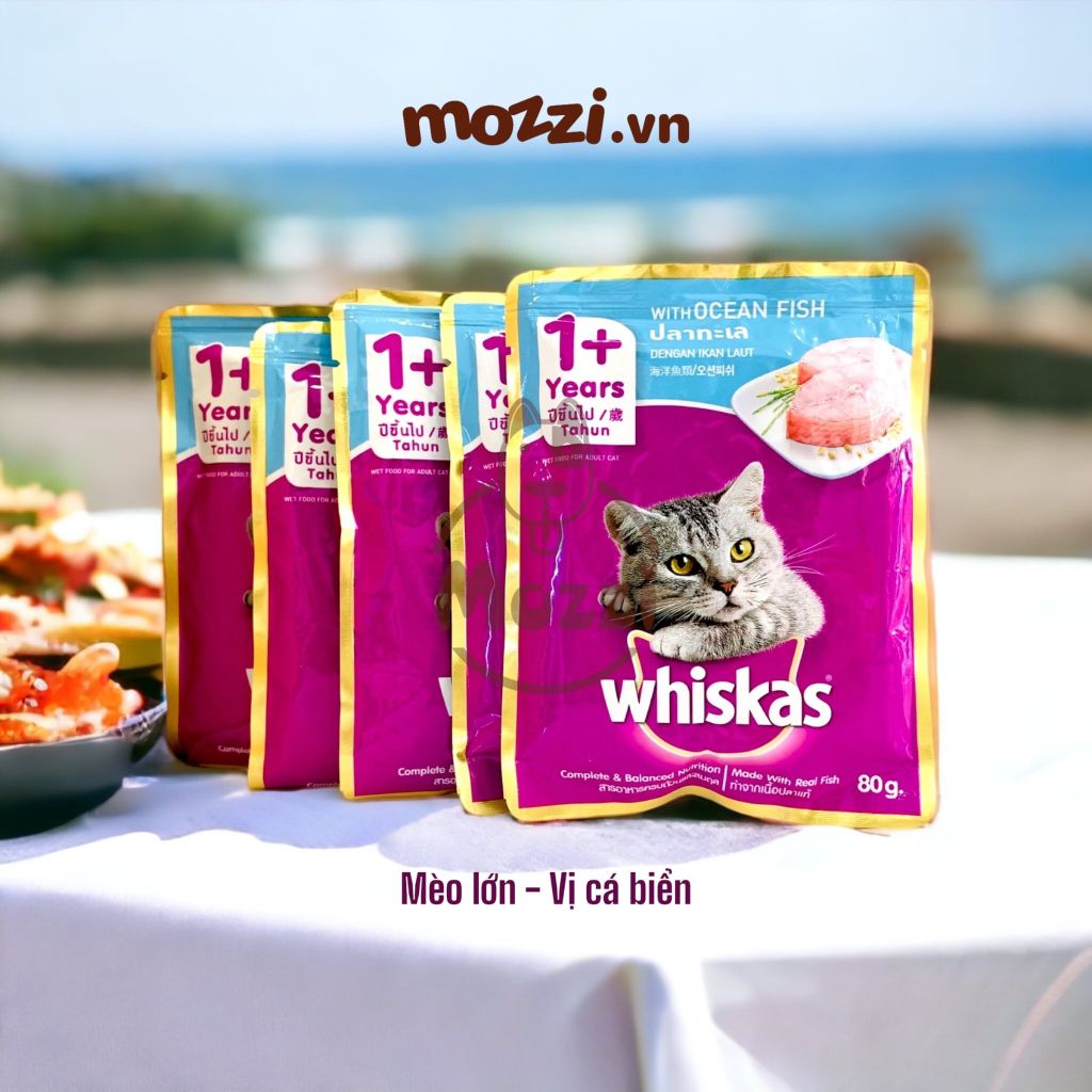 Pate cho mèo Whiskas Gói 80gr