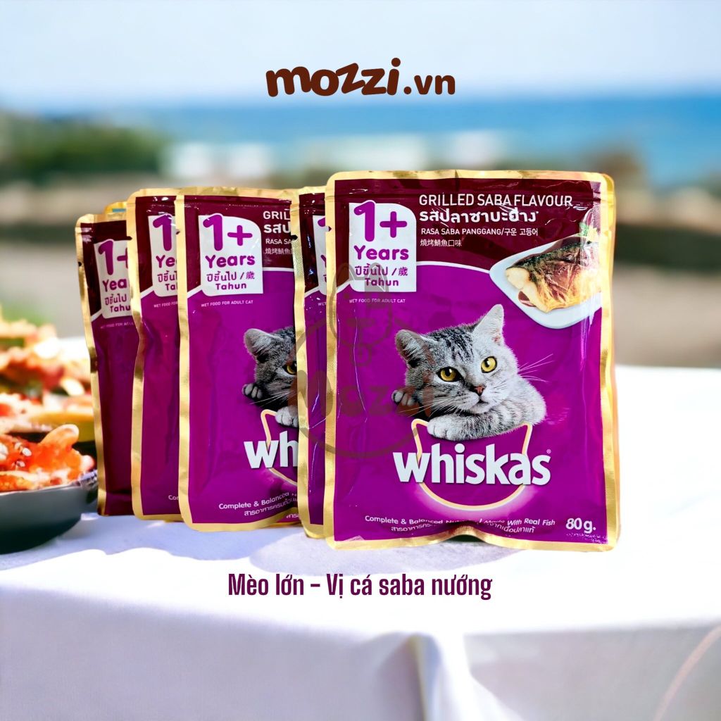 Pate cho mèo Whiskas Gói 80gr