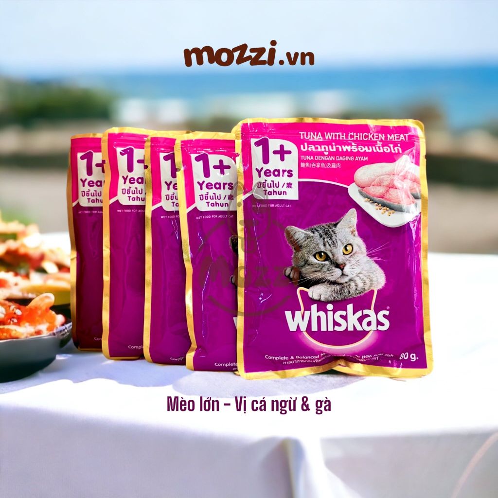 Pate cho mèo Whiskas Gói 80gr