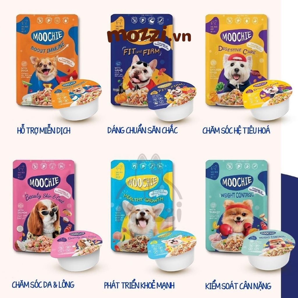 Pate cho chó Moochie Gói 85gr