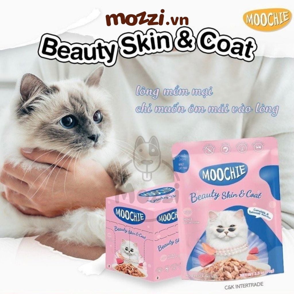 Pate cho mèo Moochie Gói 70gr