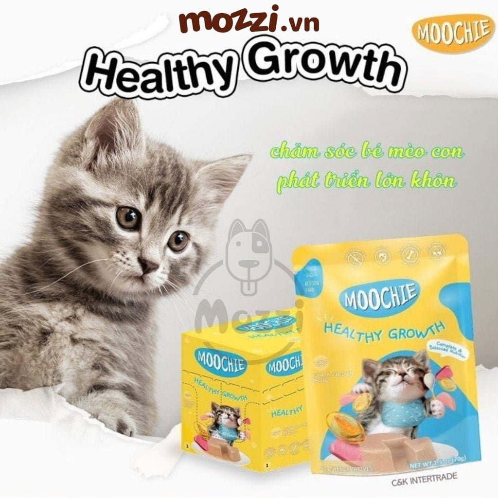 Pate cho mèo Moochie Gói 70gr