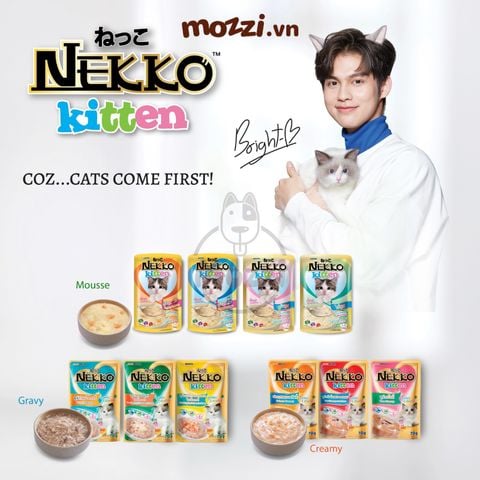  Pate cho mèo con Nekko Kitten Gói 70gr 