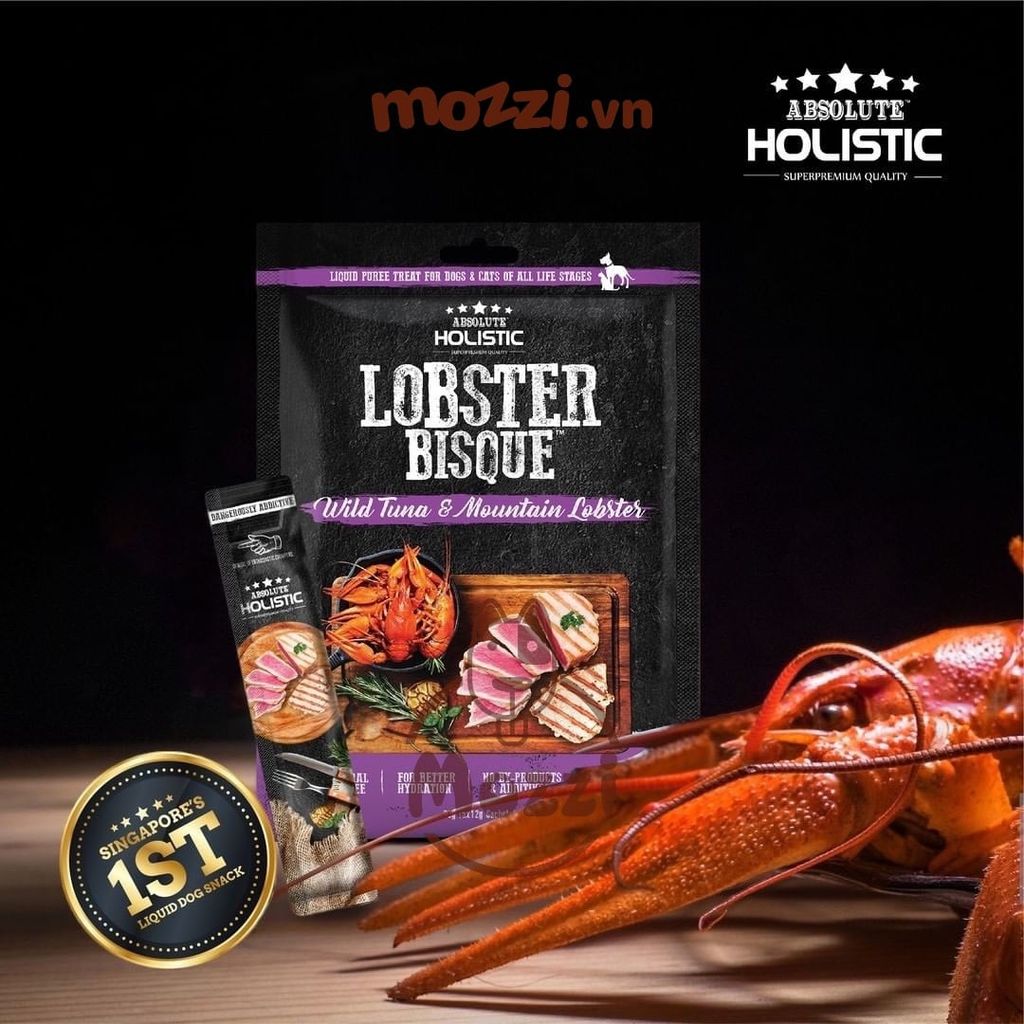 [Gói 5 Thanh] Súp thưởng Cho Chó Mèo Absolute Holistic Bisque