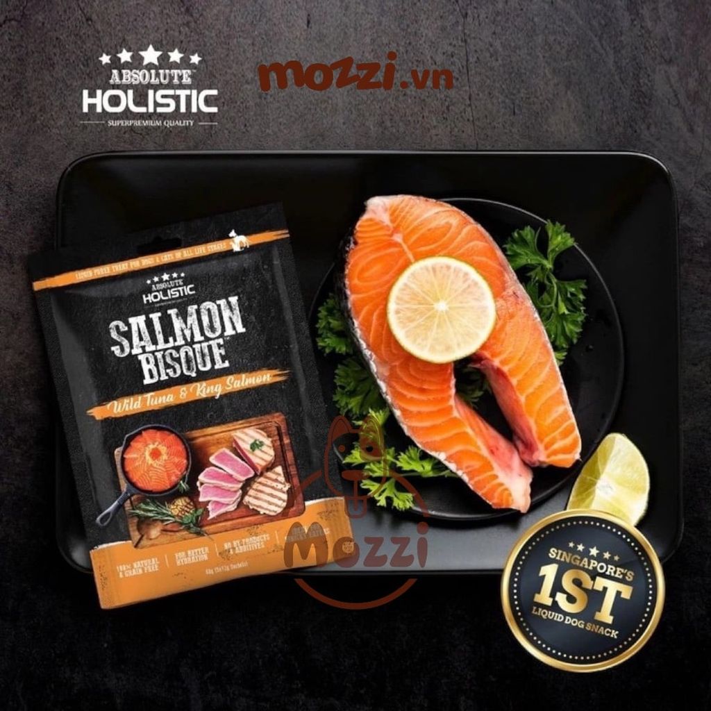 [Gói 5 Thanh] Súp thưởng Cho Chó Mèo Absolute Holistic Bisque