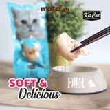  Snack cho mèo Thịt tươi phi lê Fillet KitCat gói 30gr 