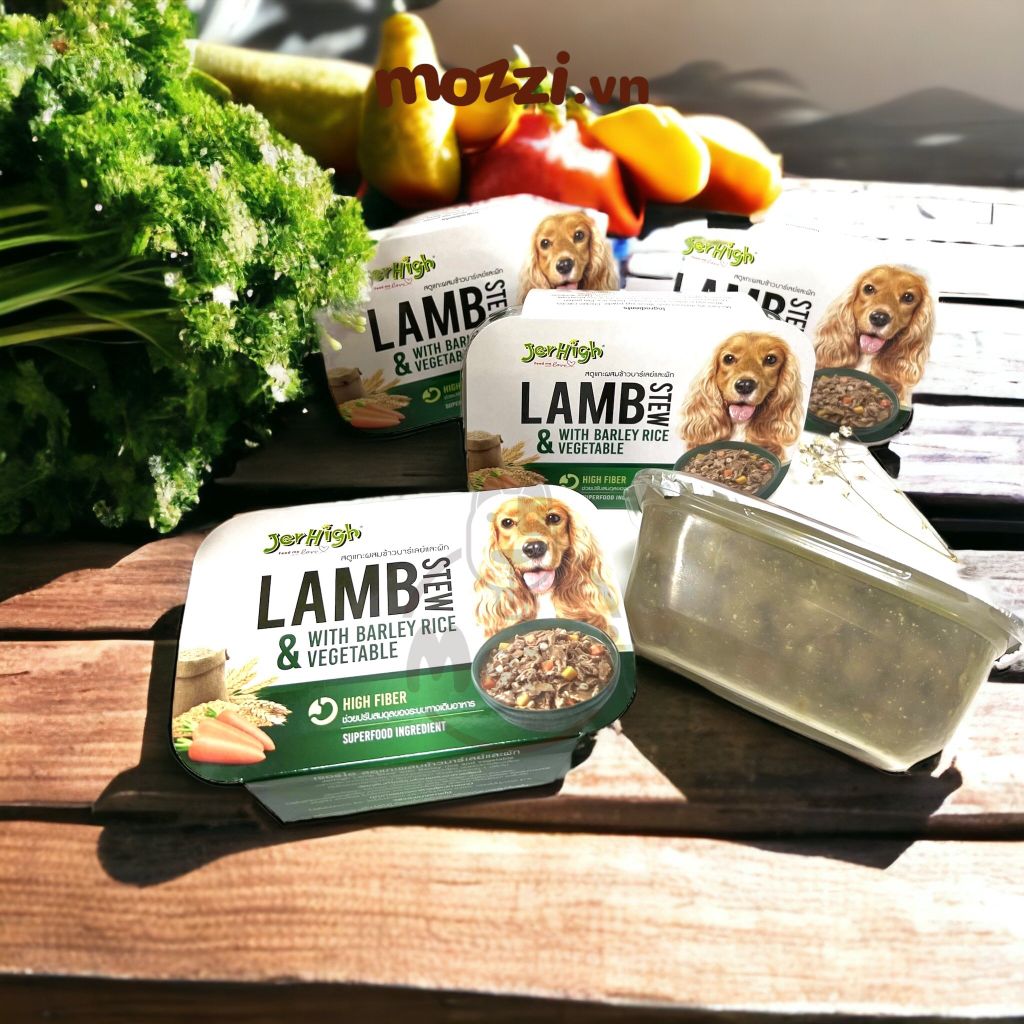 Snack cho chó Thịt hầm rau củ Super Food Stew Jerhigh hộp 200gr