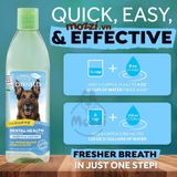  Nước vệ sinh răng miệng Tropiclean Fresh Breath pha uống Chai 473ml cho chó mèo 