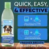  Nước vệ sinh răng miệng Tropiclean Fresh Breath pha uống Chai 473ml cho chó mèo 