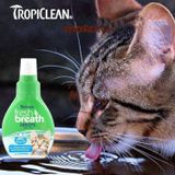  Dung dịch chăm sóc răng miệng đậm đặc Tropiclean Fresh Breaths Drops pha nước uống Chai 65ml cho chó mèo 
