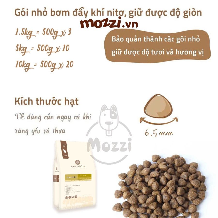 Thức ăn hạt hữu cơ Natural Core Bene C3 Cho mèo lớn trưởng thành [500g - 1.5kg - 5kg - 10kg]