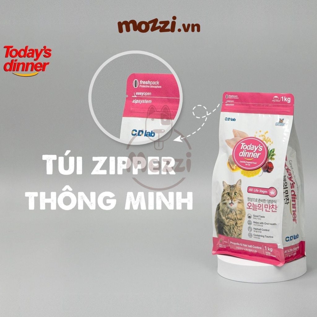 Thức ăn hạt Today's Dinner cho chó mèo