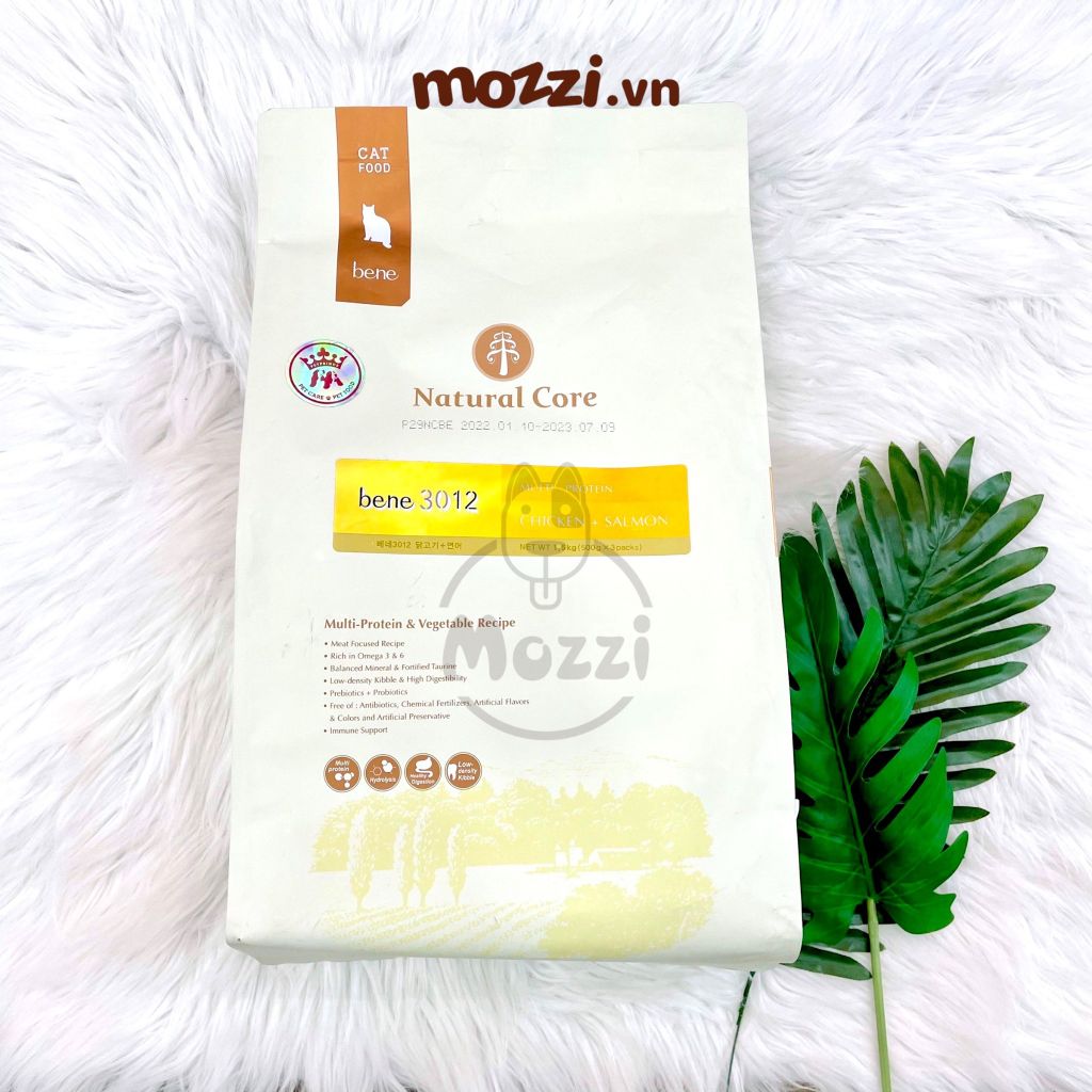 Thức ăn hạt hữu cơ Natural Core Bene C3 Cho mèo lớn trưởng thành [500g - 1.5kg - 5kg - 10kg]