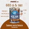 Pate cho mèo Snappy Tom lon 400gr Real Fish Real Meat