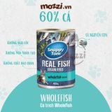  Pate cho mèo Snappy Tom lon 400gr Real Fish Real Meat 
