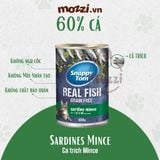  Pate cho mèo Snappy Tom lon 400gr Real Fish Real Meat 