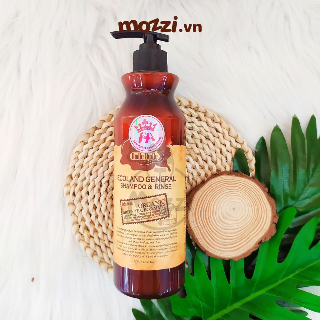 Sữa tắm Budle’Budle Organic Gội xả cho chó Budle Chai 500g