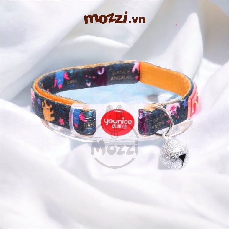 Younice Vòng cổ kèm chuông cho mèo [20-32cm 2-6kg]