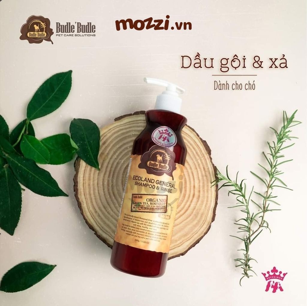 Sữa tắm Budle’Budle Organic Gội xả cho chó Budle Chai 500g