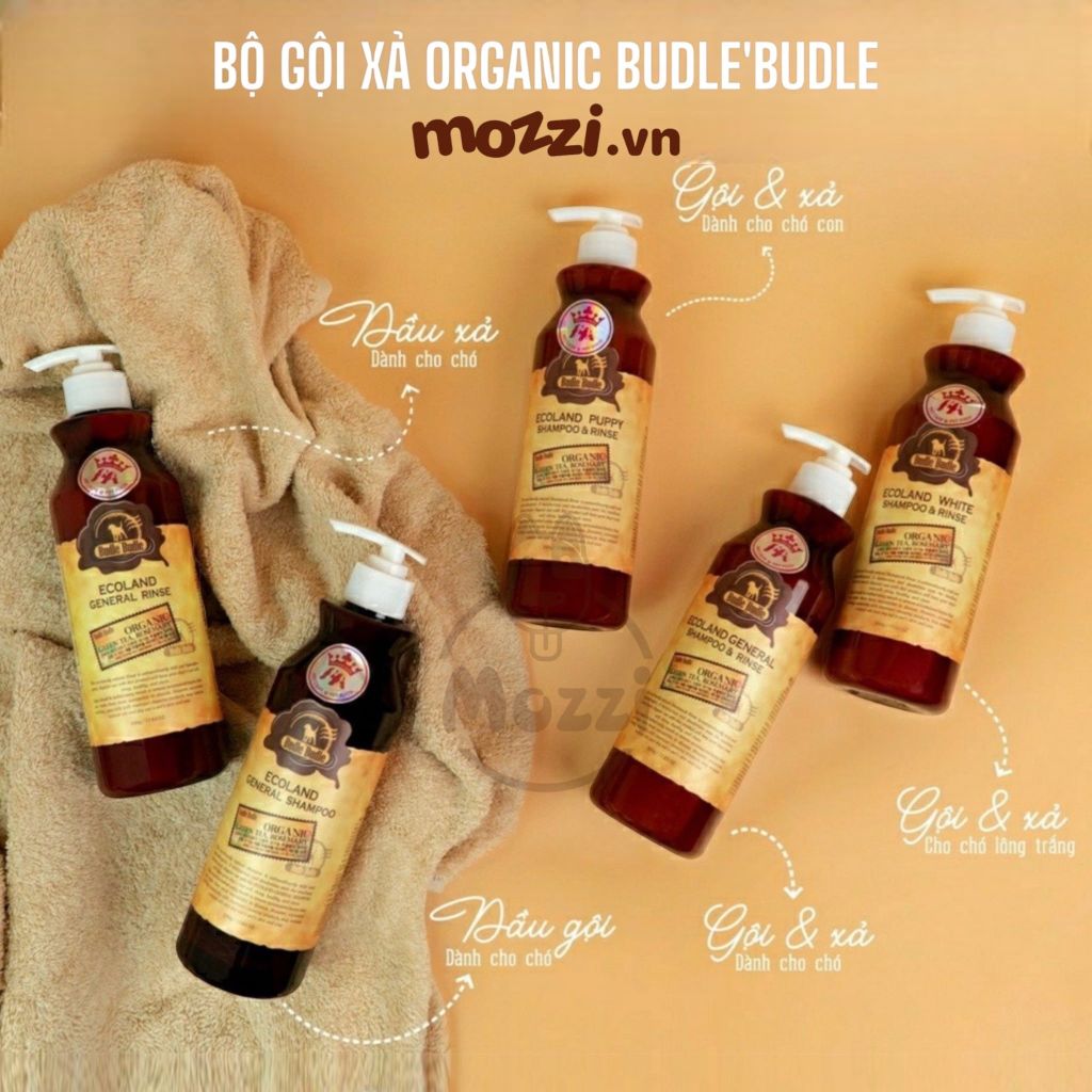 Sữa tắm Budle’Budle Organic Gội xả cho chó Budle Chai 500g