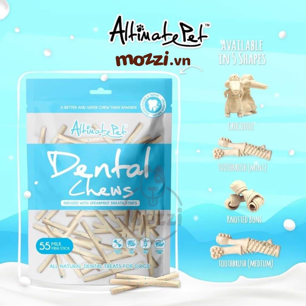 Snack cho chó Xương gặm sạch răng thơm miệng Dental Chews Altimate Pet