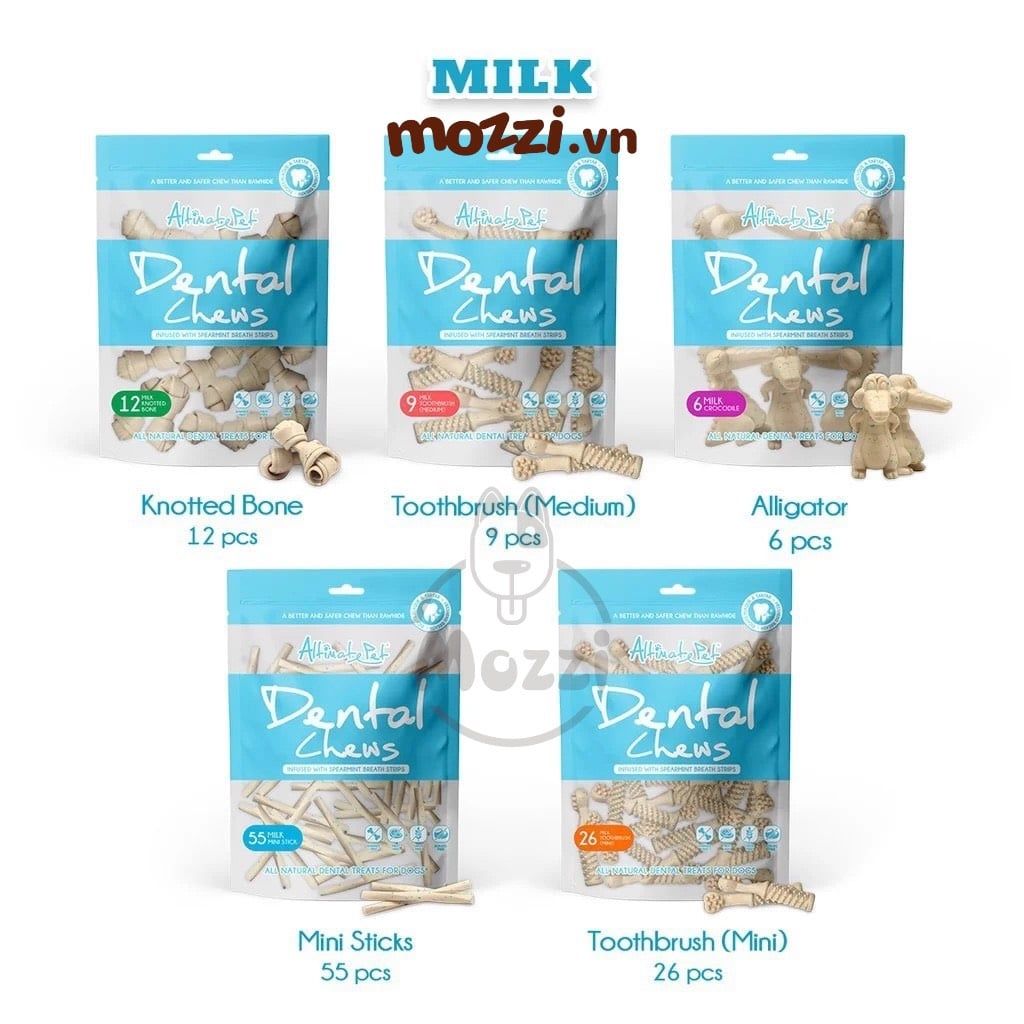Snack cho chó Xương gặm sạch răng thơm miệng Dental Chews Altimate Pet